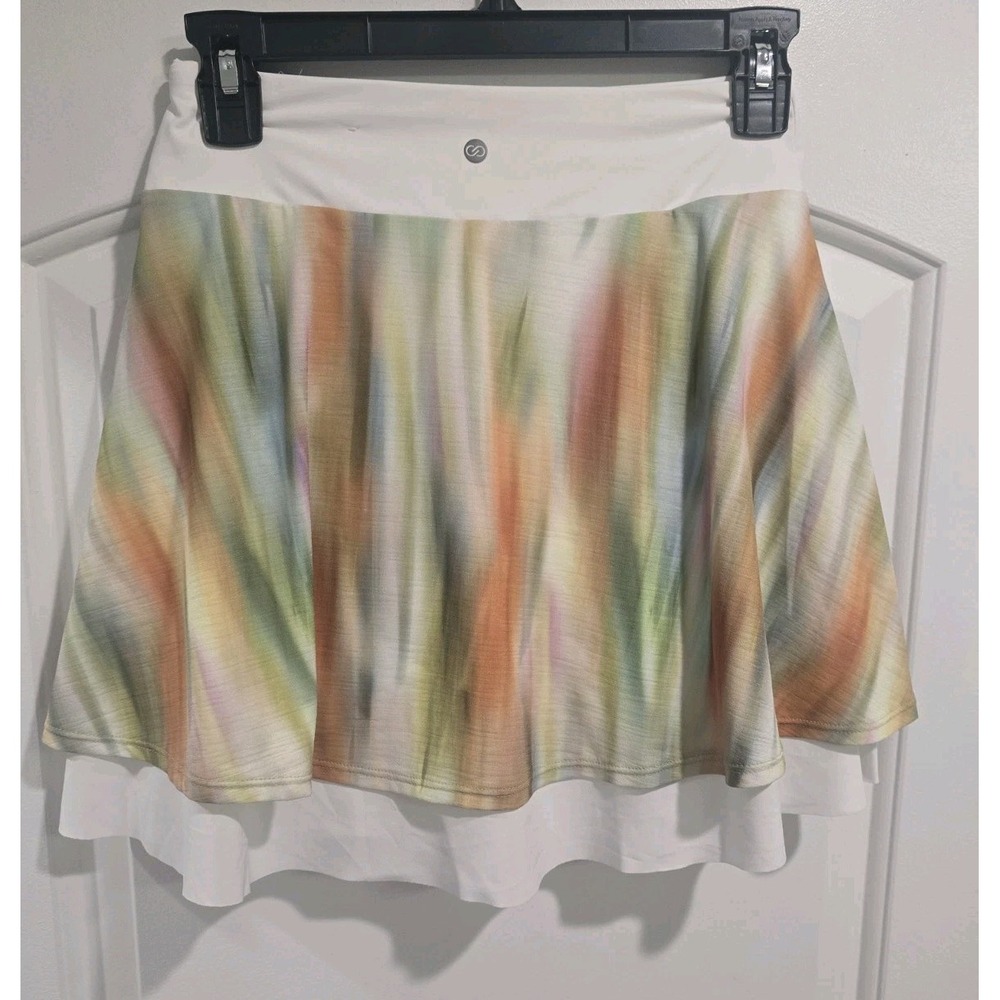 NWT Calia Women's Double Layer Mesh Skort In Filtered Flora Multicolor Sz XS $74 - Picture 3 of 10